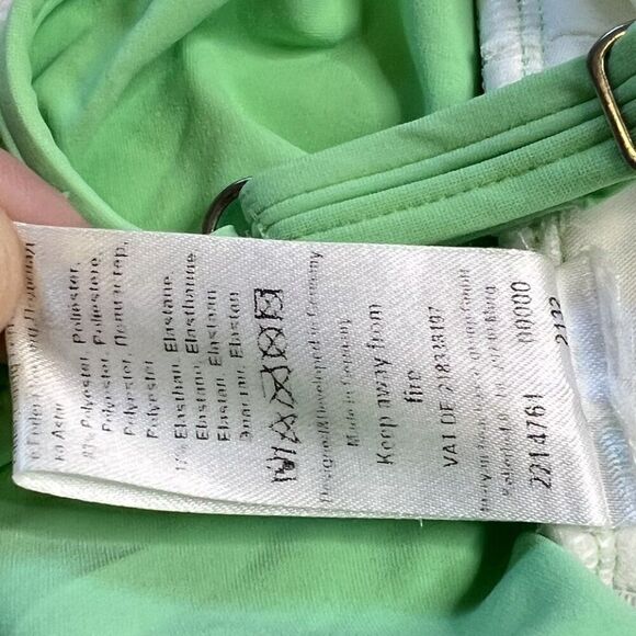 Maryan Mehlhorn Mint Green One Piece Swimsuit with Rhinestone Detail - Picture 10 of 10